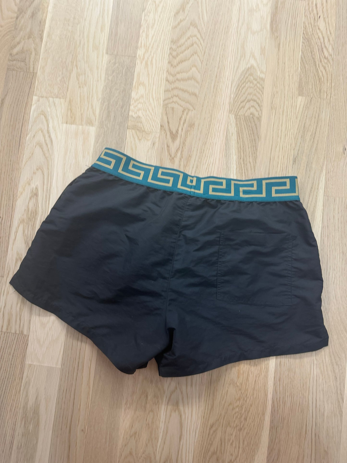 Versace Greca Logo Nylon Swim Shorts