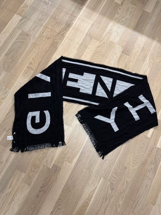 Givenchy Jacquard Knit Wool Scarf